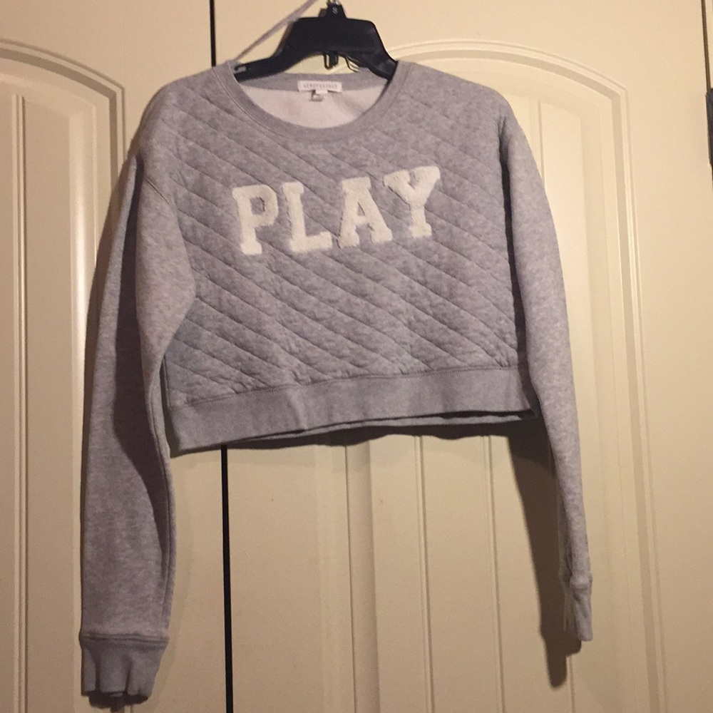 Cropped sweat shirt